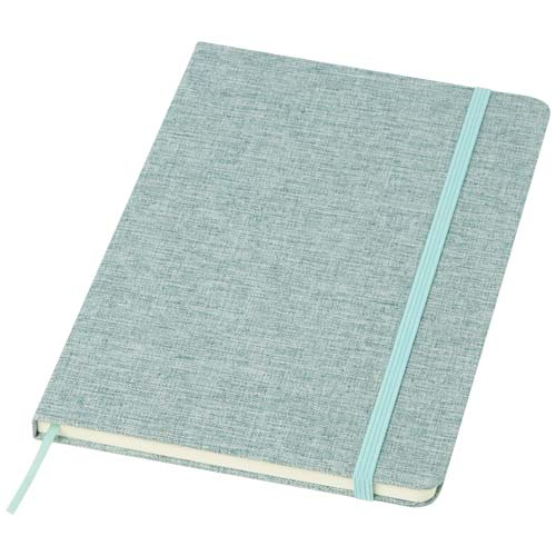 Carnet A5 personnalisé couverture rigide coton recyclé Ramona Vert bruyère